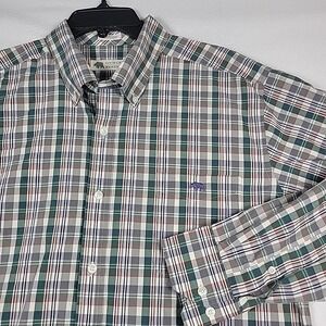 Onward Reserve‎ Shirt Cotton Long Sleeve Plaid Button Down Mens Xl Tailored Fit